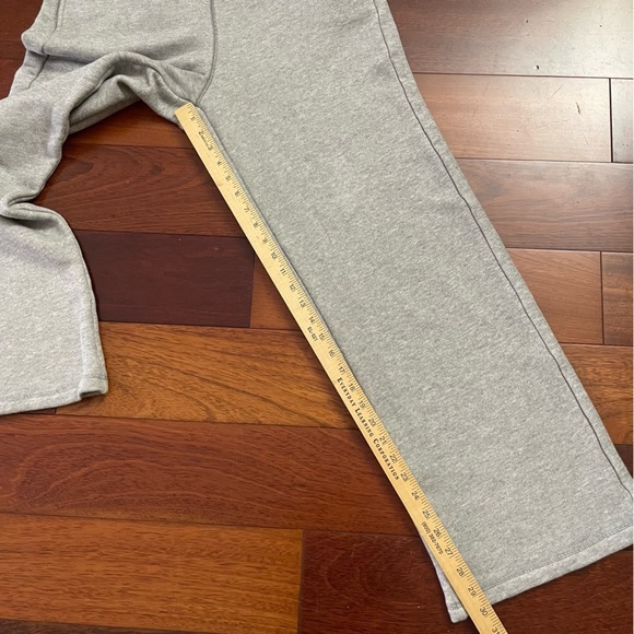 UGG Judie Lounge Pants Wide Leg Heather Gray Logo Waistband Women's Sz L  B12 - Picture 8 of 9